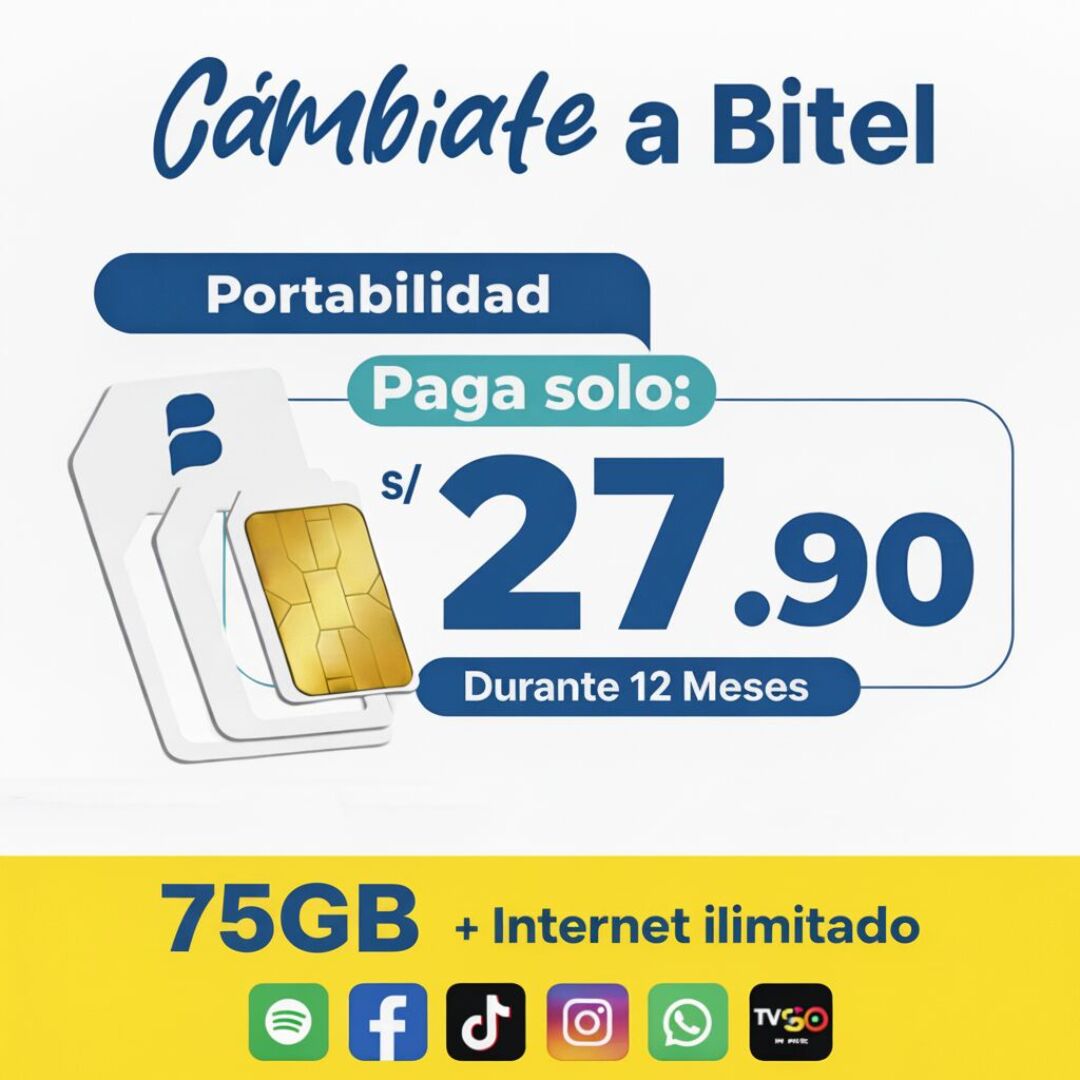 Bitel Portabilidad Perú 35 Icono Plan
